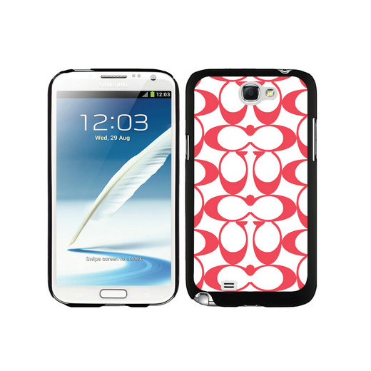 Coach Big Logo Red Samsung Note 2 Cases DSQ | Women